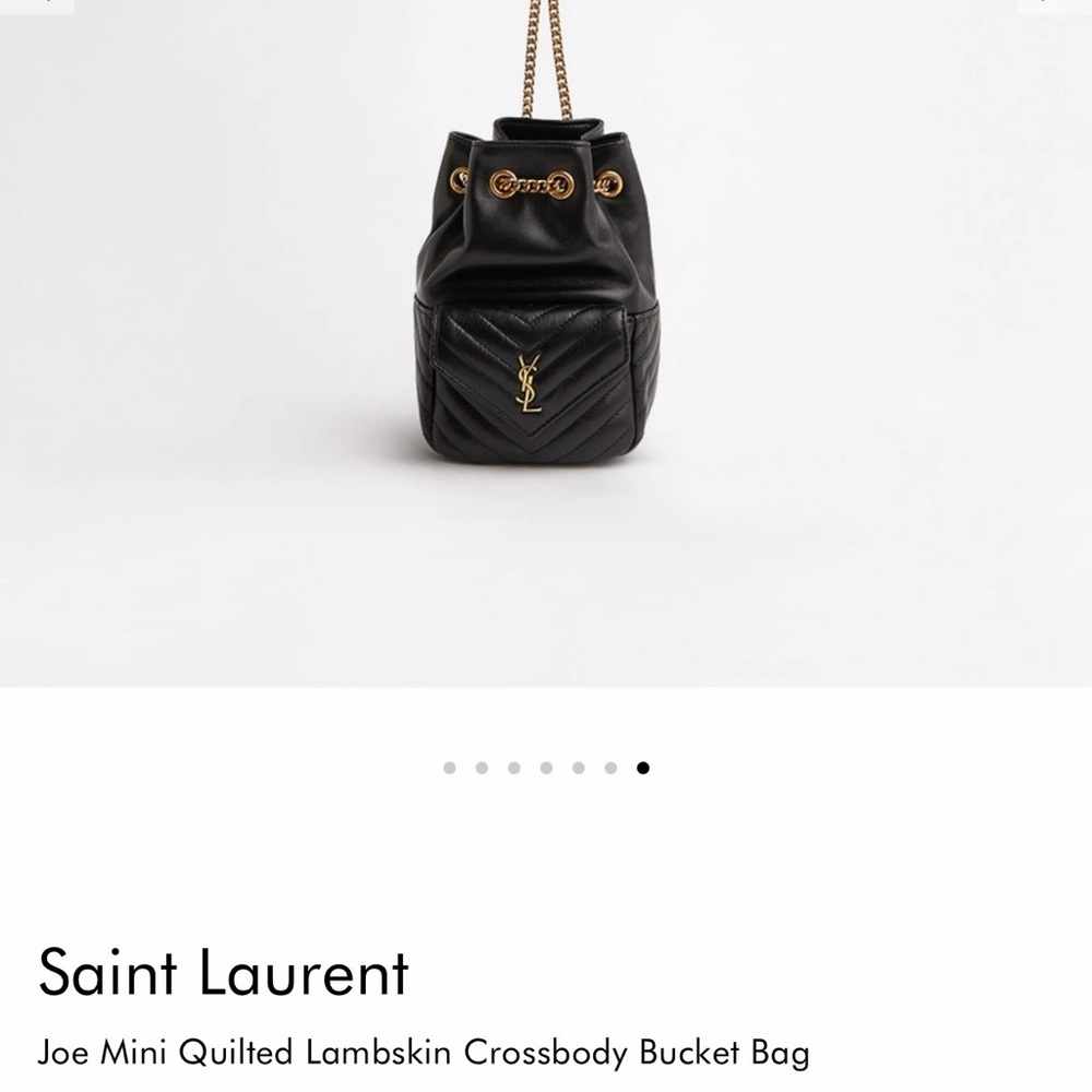 Saint Laurent Black Quilted Crossbody Bag - Picture 9 of 16